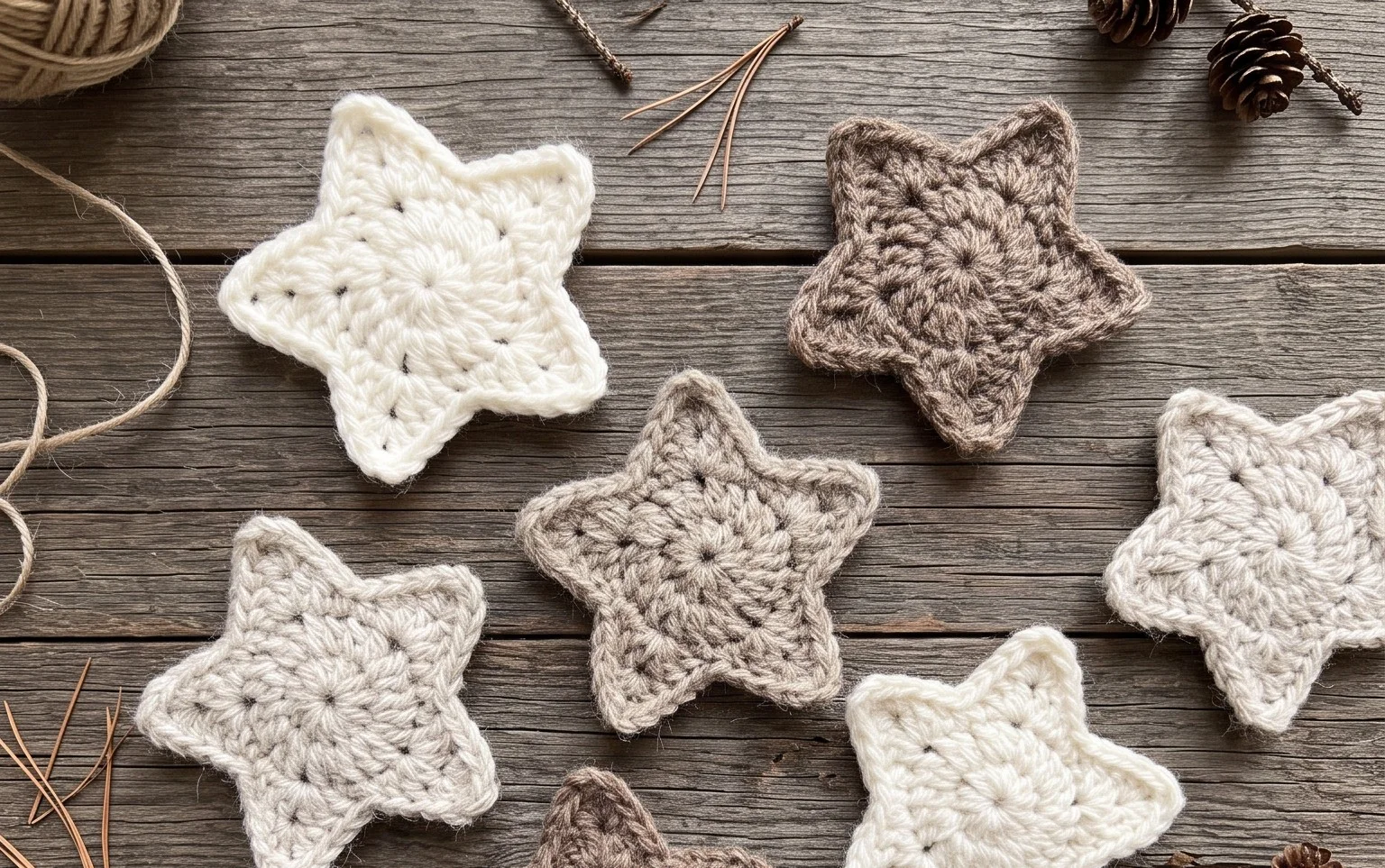 Easy Christmas Crochet Stars: Free Step-by-Step Pattern