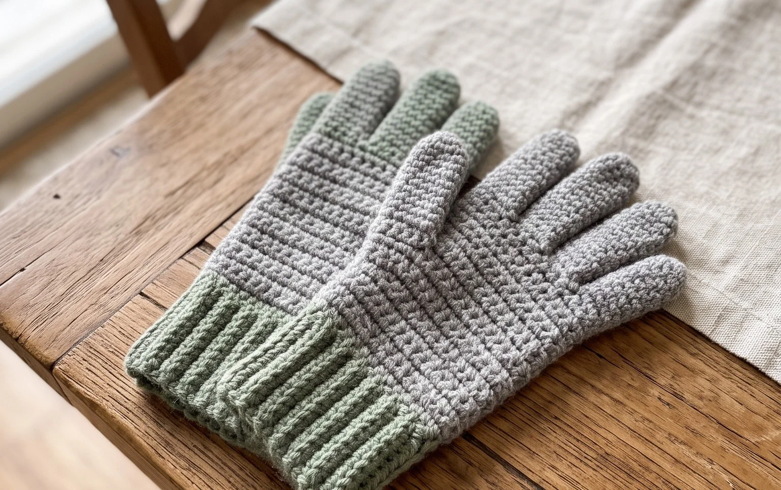 Easy Men’s Crochet Gloves: Free Beginner Step-by-Step