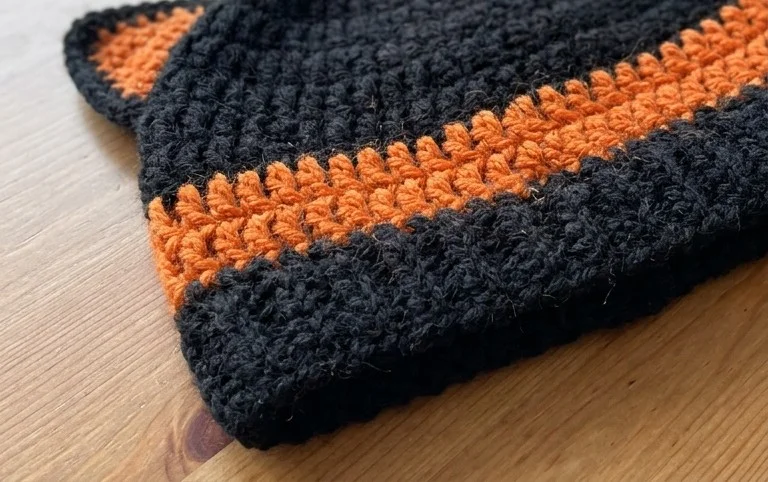 Halloween Black Cat Hat Free Crochet Pattern
