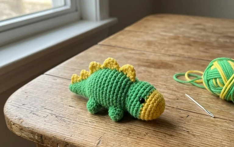 Easy Pocket Baby Dinosaur: Free Crochet Pattern & Tutorial