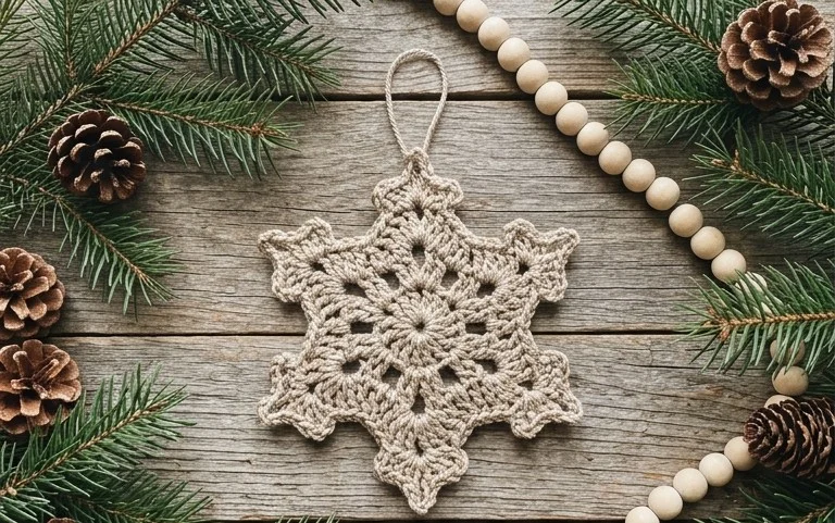 5-Minute Crochet Snowflake: Free Pattern for Beginners