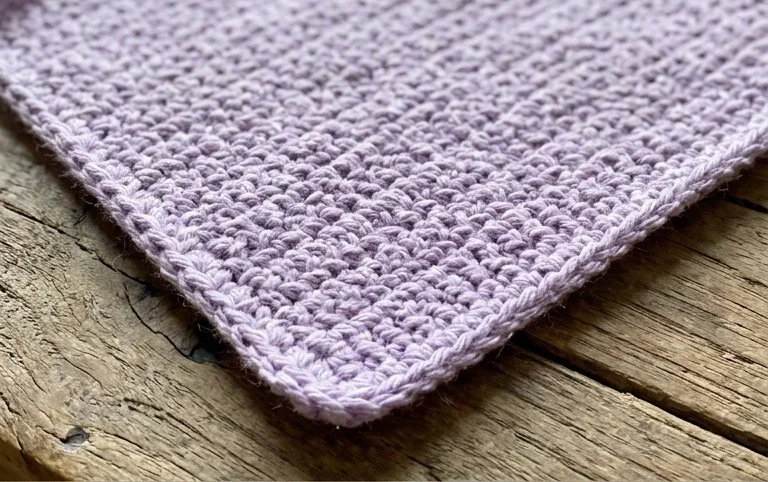 Square Potholder Crochet Pattern: Using The Even Moss Stitch