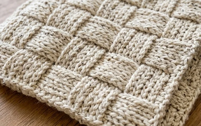 Chunky Basketweave Throw Crochet Pattern