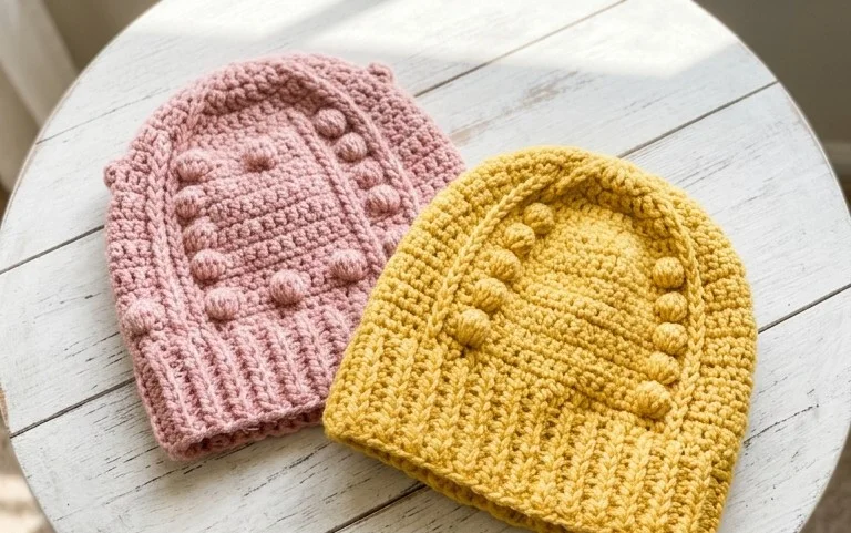 Beautiful Textured Crochet Hats: Free Beginner Patterns